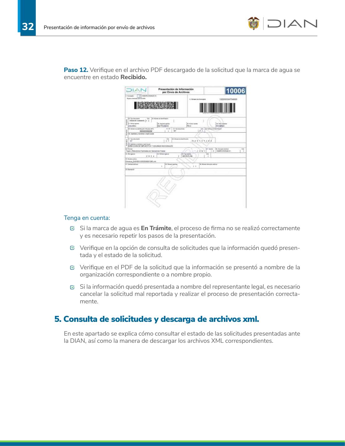 Acceder a Consultar Env&iacute;os de Solicitudes